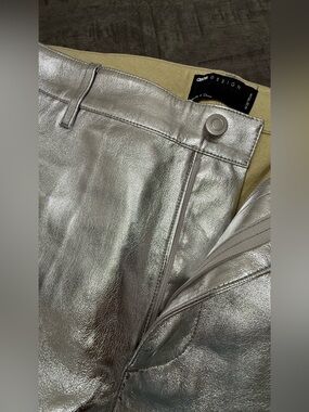 Men's Metallic Silver Hybrid Shorts